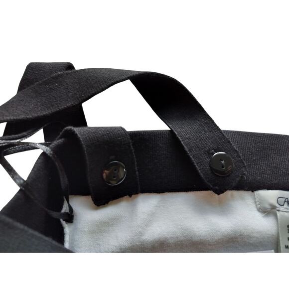 New Cache Women's Black White Y2K Knit Colorblock Tube Tank Top Size M - Picture 7 of 8